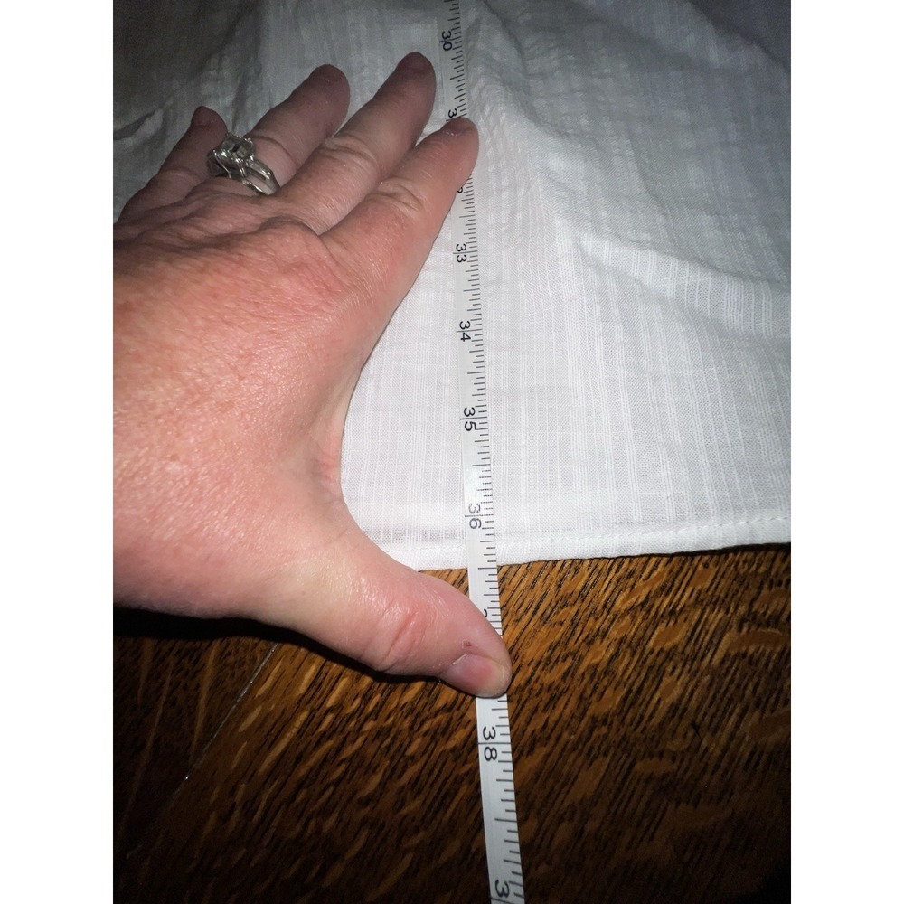 Shade & Shore NWT XS White Gauze Swim Cover Up Maxi Skirt High Slit Beach Boho - Picture 15 of 15